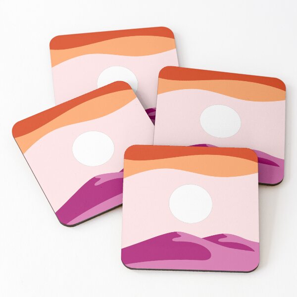 Item preview, Lesbian Desert Landscape Subtle Pride Sapphic Flag Queer designed and sold by impossiblesoul.