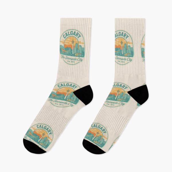 Item preview, Calgary Vintage Spring Sticker – “The Stampede City” Retro Skyline with Est. 1875 designed and sold by Nathan28ings.