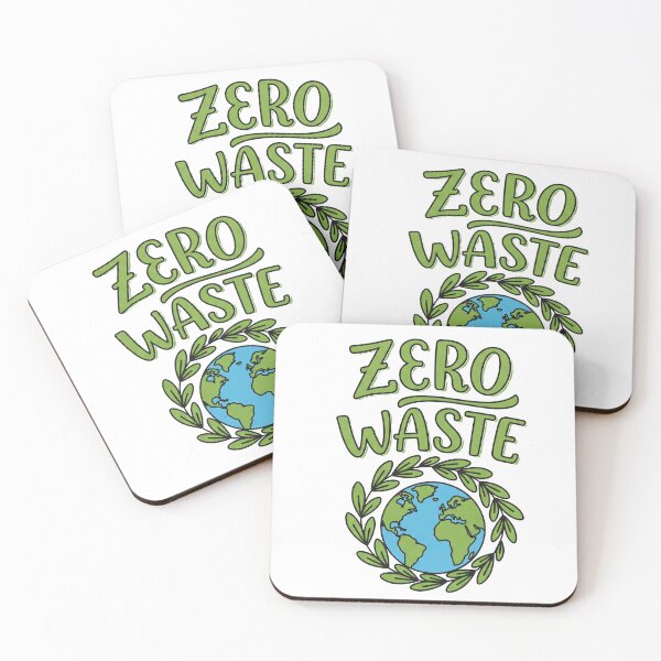 Item preview, Zero Waste – Eco-Friendly Script with Earth and Leaves Icon designed and sold by 001Haiba.