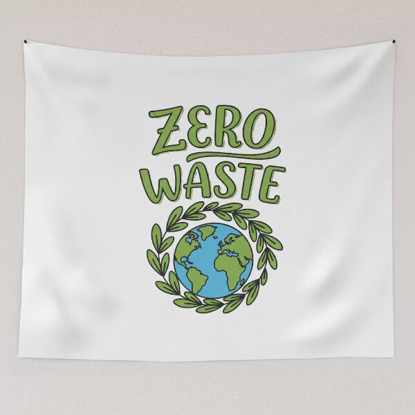 Item preview, Zero Waste – Eco-Friendly Script with Earth and Leaves Icon designed and sold by 001Haiba.