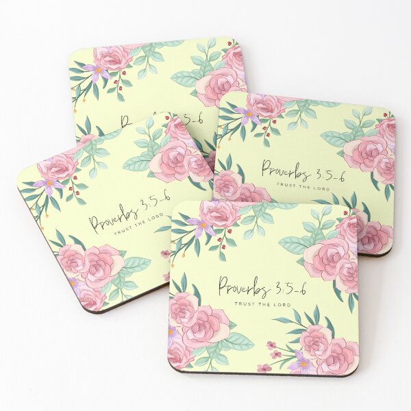 Item preview, Proverbs 3:5-6 | Trust the Lord | Pink 3 designed and sold by Proverbs 3:5-6.