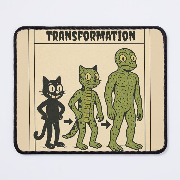 Item preview, Retro Lizard Cat Transformation designed and sold by PitchBlackIcon.