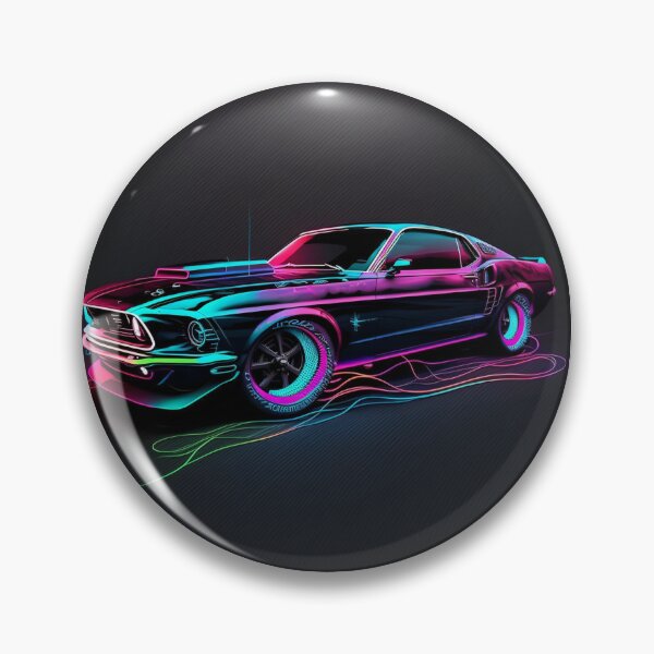 Item preview, MUSCLE CAR - NEON Mustang  designed and sold by CleverCulture.