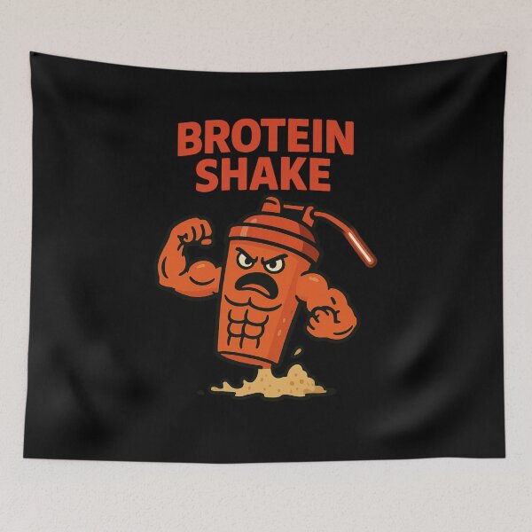 Item preview, Brotein Shake – Funny Protein Shaker Gym Design designed and sold by Enea Kelo.
