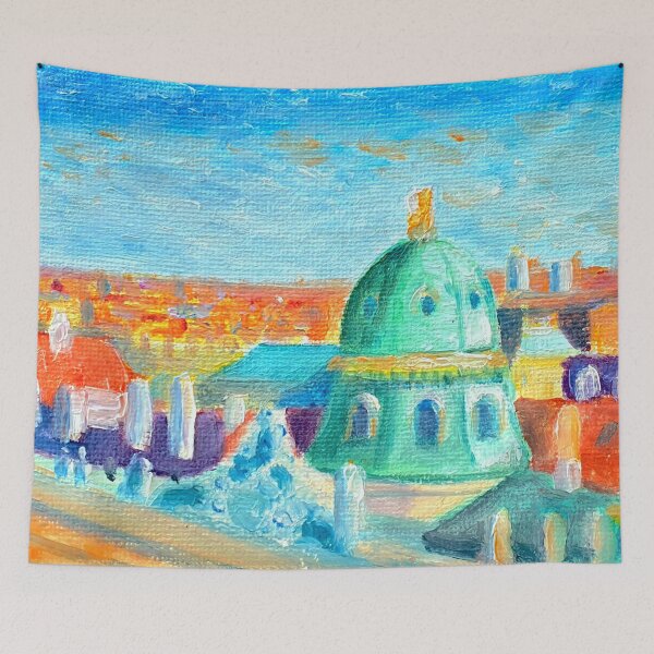 Item preview, Vienna. small oil painting designed and sold by Tereza Pilar  Art.