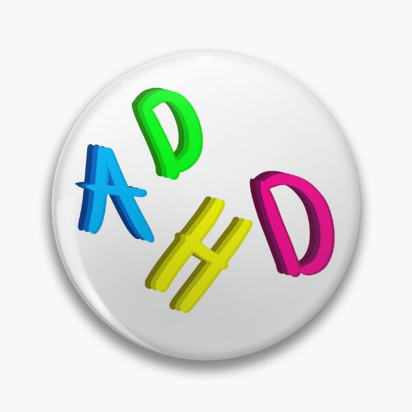 Item preview, ADHD letters designed and sold by Pinkeypode.