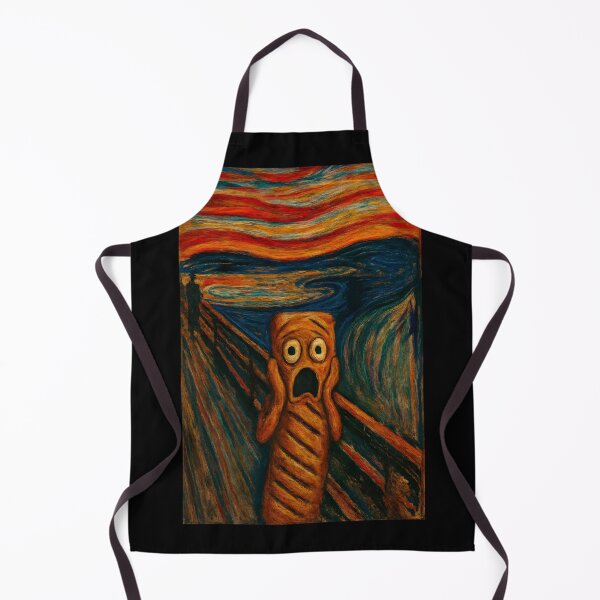 Item preview, The Scream of the Sausage Roll – British Snack Parody Print designed and sold by WhisperFrame.