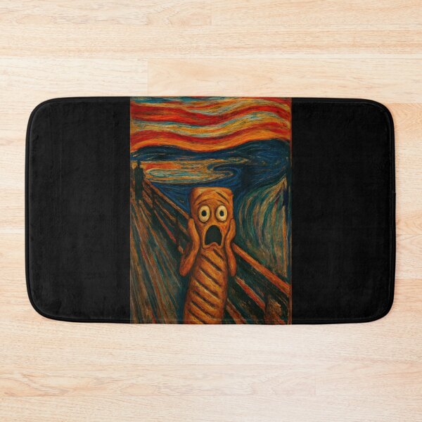 Item preview, The Scream of the Sausage Roll – British Snack Parody Print designed and sold by WhisperFrame.