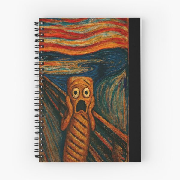 Item preview, The Scream of the Sausage Roll – British Snack Parody Print designed and sold by WhisperFrame.