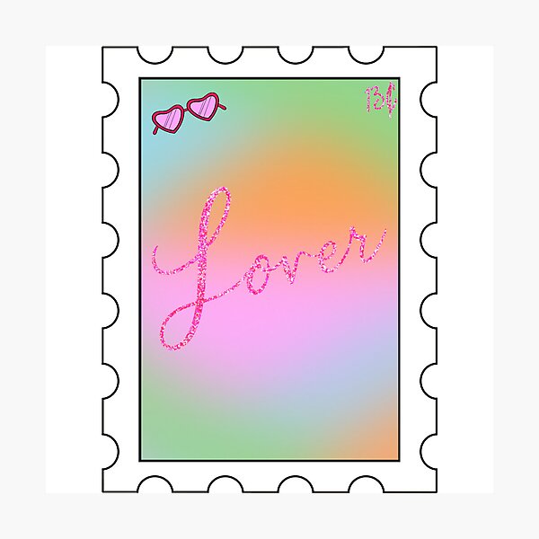Item preview, Lover Mail Stamp designed and sold by Lix Flix Studios.