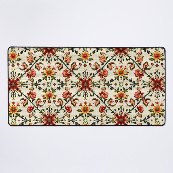 Item preview, Boho Ethnic Floral Embroidery Seamless Pattern designed and sold by TheGaliyaStudio.