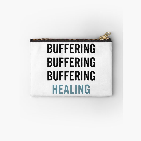 Item preview, “BUFFERING / BUFFERING / HEALING” Tee designed and sold by Mike Draws.