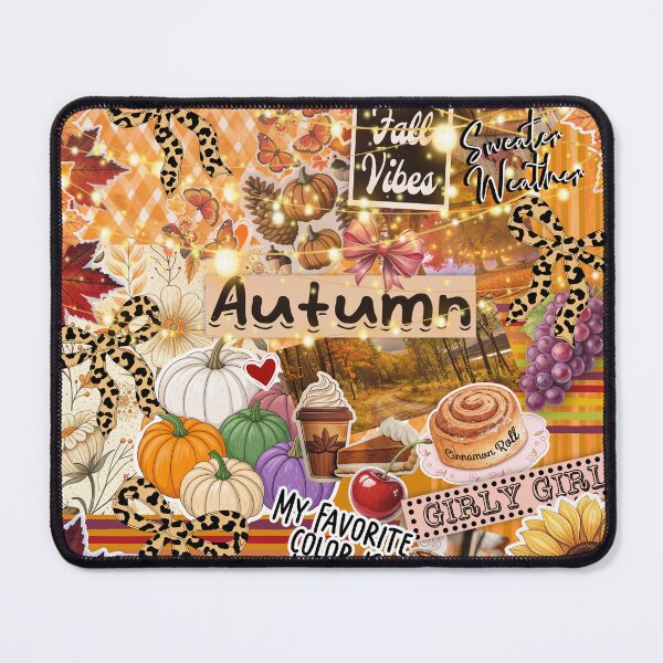 Item preview, Aesthetic Autumn Collage pumpkin Scrapbook designed and sold by Tetete.