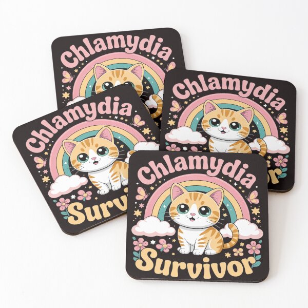 Item preview, Chlamydia Survivor Cat Meme kawaii cat for Adult Humor designed and sold by sheenmi.