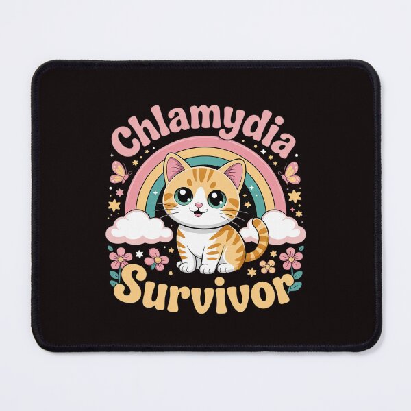 Item preview, Chlamydia Survivor Cat Meme kawaii cat for Adult Humor designed and sold by sheenmi.