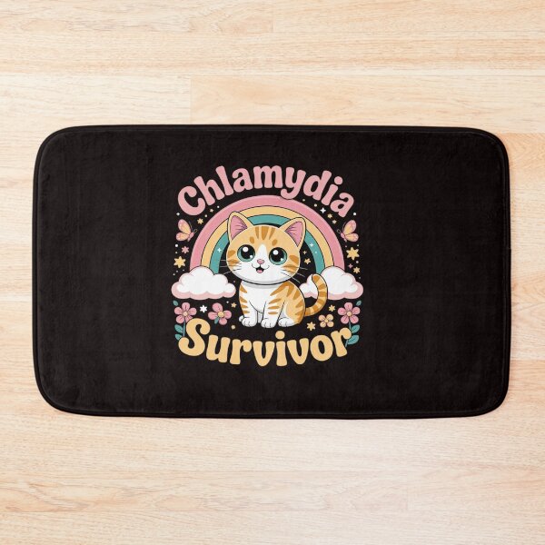 Item preview, Chlamydia Survivor Cat Meme kawaii cat for Adult Humor designed and sold by sheenmi.