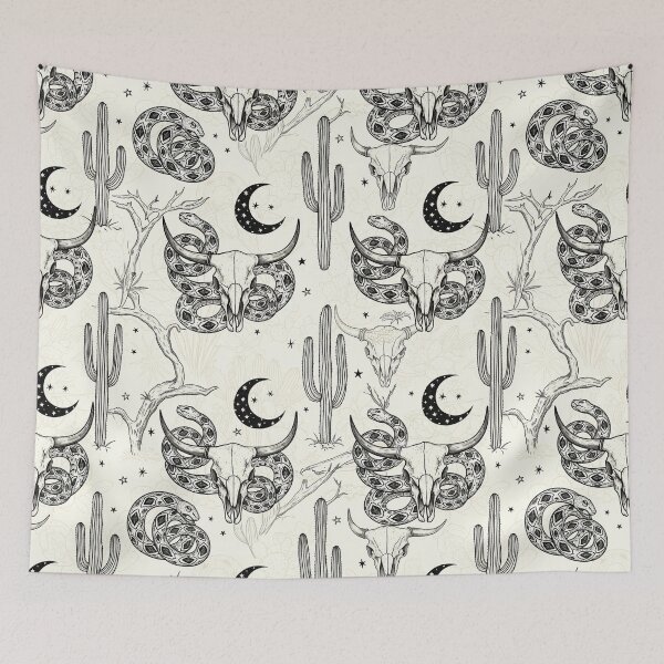 Item preview, Mystical Desert Goth Toile Pattern designed and sold by ColorVR.