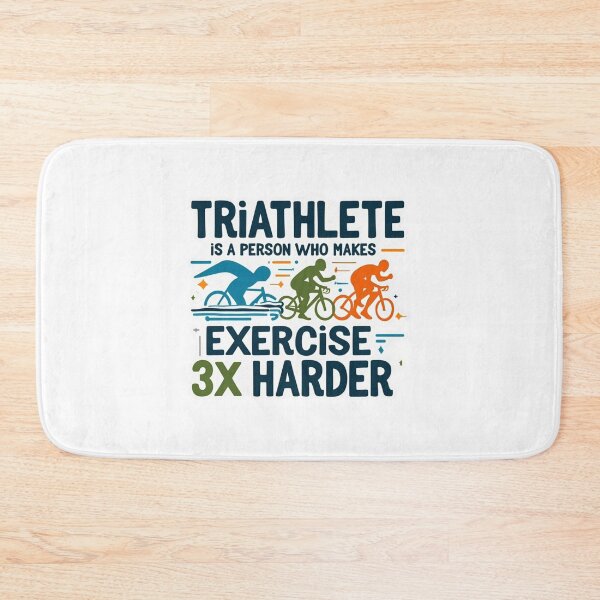 Item preview, Triathlete – A Person Who Makes Exercise 3x Harder | Funny Triathlon Design designed and sold by Triathlongram.