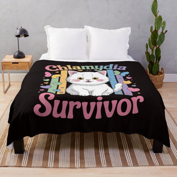 Item preview, Chlamydia Survivor Cat Meme  for Men Adult Humor designed and sold by sheenmi.