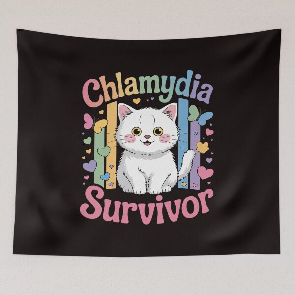 Item preview, Chlamydia Survivor Cat Meme  for Men Adult Humor designed and sold by sheenmi.