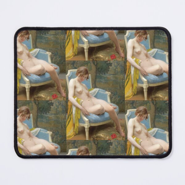Item preview, Daphné Nude Woman in Blue Chair Guillaume Seignac designed and sold by TeeARTHY.