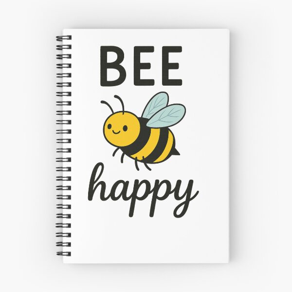 Item preview, BEE Happy – Cute Cartoon Bee with Positive Quote designed and sold by suszak24.