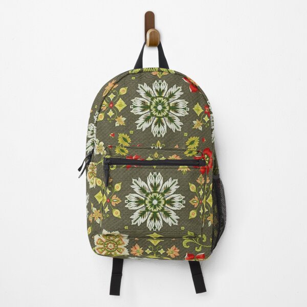 Item preview, Dark Folk Floral Embroidery Seamless Pattern & ethnic Slavic traditional decor  designed and sold by TheGaliyaStudio.