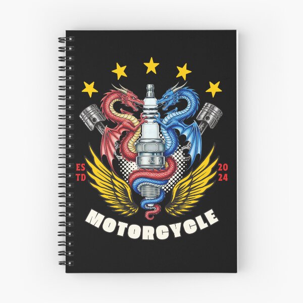 Item preview, Red & Blue Dragons: Biker's Emblem designed and sold by OneMeArt.