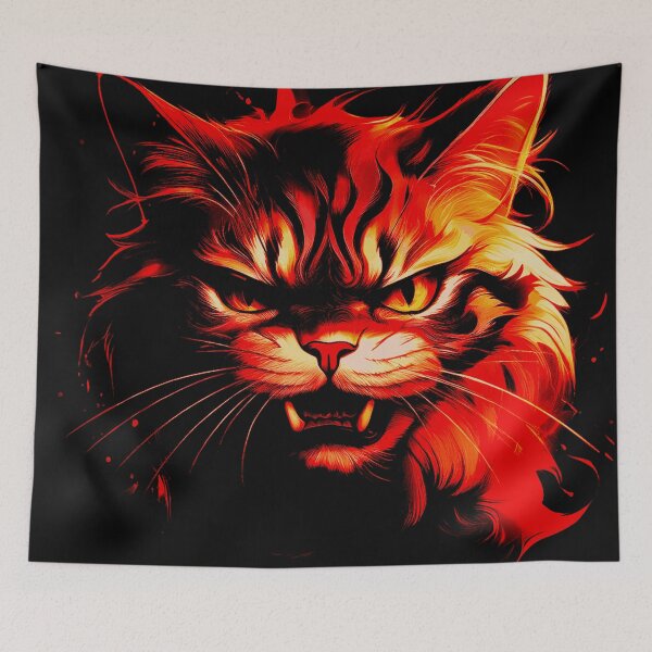 Item preview, Angry cat designed and sold by Martika7.