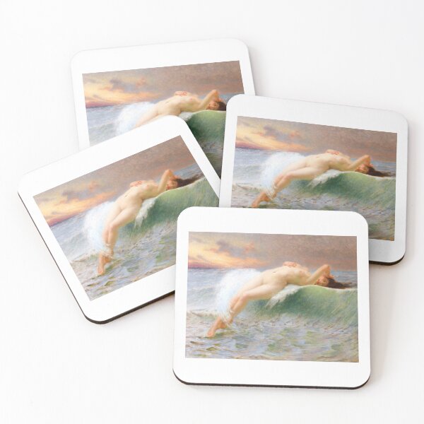 Item preview, Nude in the Waves The Water Nymph by Guillaume Seignac designed and sold by TeeARTHY.