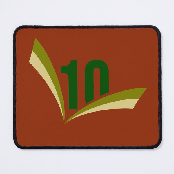 Item preview, Number 10 with gold detail. Modern and minimalist design. designed and sold by AlbinPixelArt.
