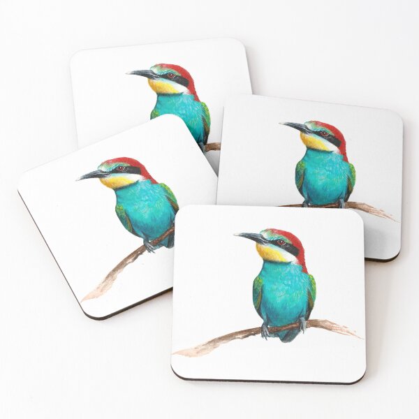 Item preview, Bee-eater watercolour bird painting designed and sold by LuccheseArt.
