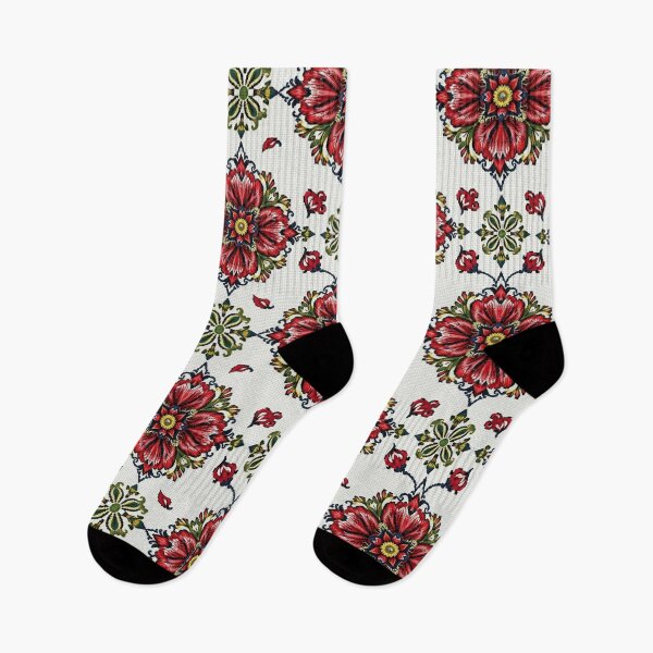 Item preview, Red & Black Floral Embroidery Pattern & ethnic Slavic traditional decor  designed and sold by TheGaliyaStudio.