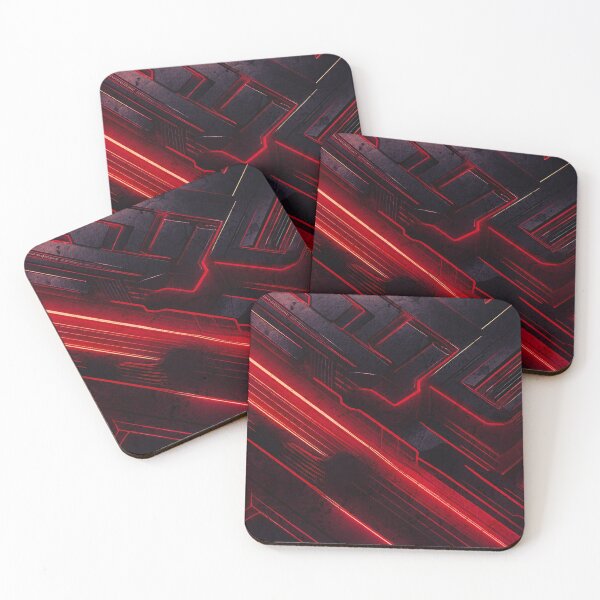 Item preview, Red and black cyberpunk style designed and sold by SilverOutlining.