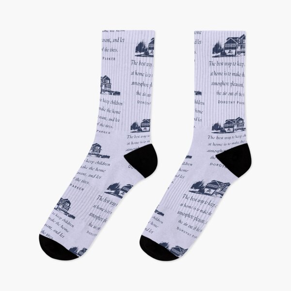 Item preview, Dorothy Parker quote: The best way to keep children at home is to make the home atmosphere pleasant, and let the air out of the tires. designed and sold by artbleed.
