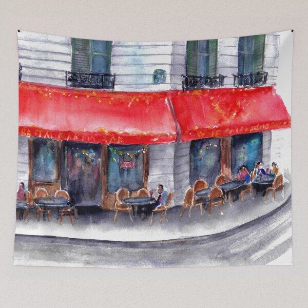 Item preview, Paris city street designed and sold by bokasin.