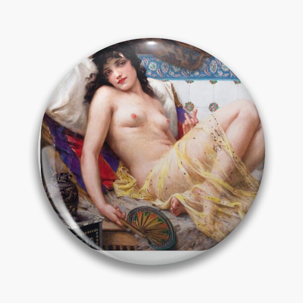 Item preview, Odalisque with a Fan Guillaume Seignac designed and sold by TeeARTHY.