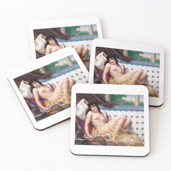 Item preview, Odalisque with a Fan Guillaume Seignac designed and sold by TeeARTHY.