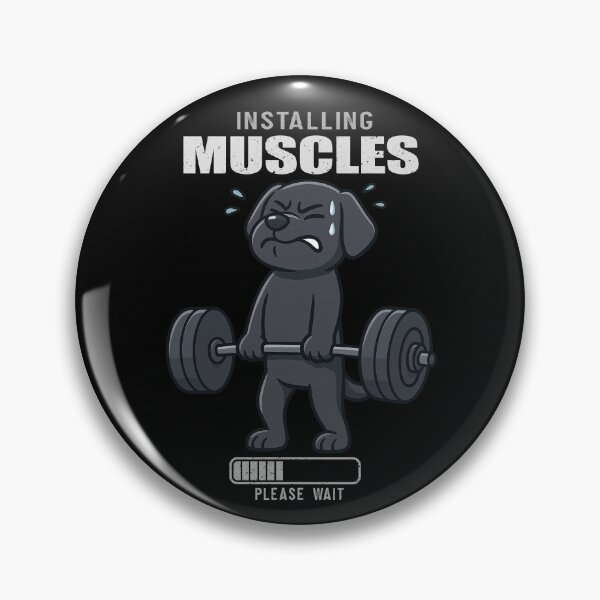 Item preview, Funny Black Labrador Installing Muscles Deadlift Workout Fitness Mom Dad Kids designed and sold by rafaeltto.