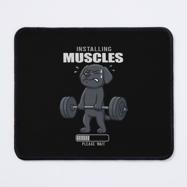 Item preview, Funny Black Labrador Installing Muscles Deadlift Workout Fitness Mom Dad Kids designed and sold by rafaeltto.