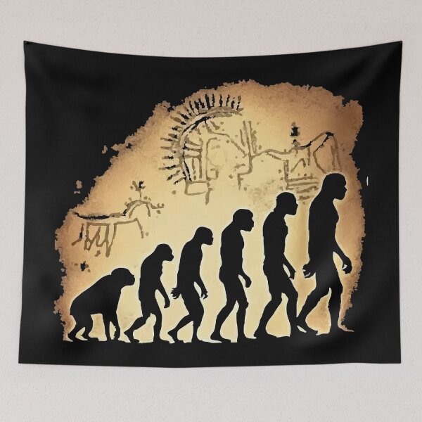 Item preview, caveman From Monkey to Modern designed and sold by Uglyandcute.