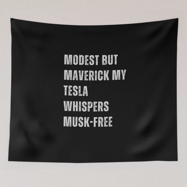 Item preview, Modesto pero inconformista: mi Tesla susurra sin almizcle designed and sold by CapriCreatives.