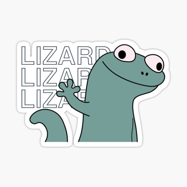 "Lizard Lizard Lizard Meme" Sticker for Sale by Asutip | Redbubble