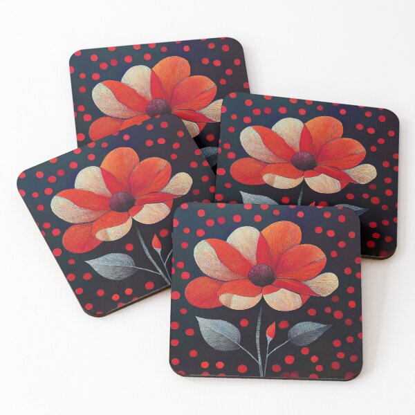 Item preview, Single Red Flower designed and sold by sonjas.