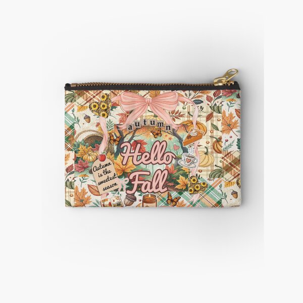 Item preview, Autumn Preppy Plaid Orange Collage designed and sold by Tetete.