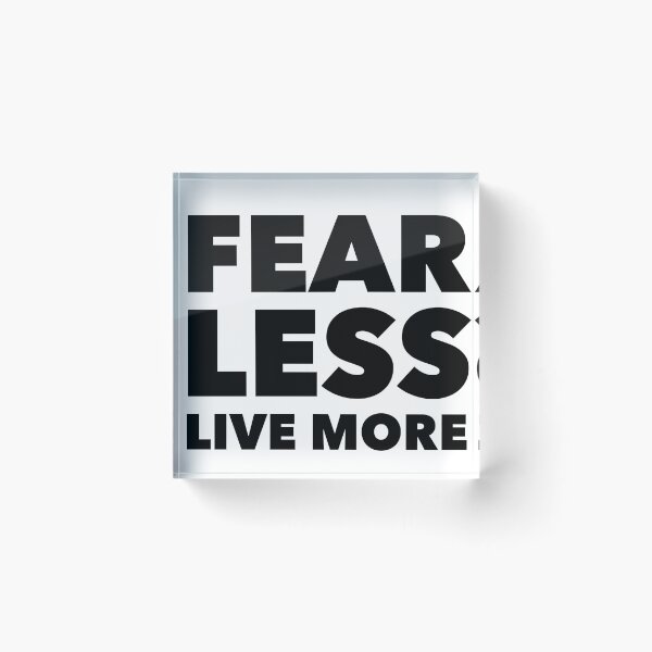 Item preview, Fear Less, Live More - Motivational Life Motto for Bold Living designed and sold by Soaring Eagle.