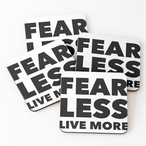 Item preview, Fear Less, Live More - Motivational Life Motto for Bold Living designed and sold by Soaring Eagle.