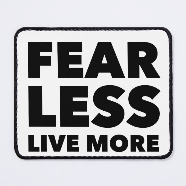 Item preview, Fear Less, Live More - Motivational Life Motto for Bold Living designed and sold by Soaring Eagle.