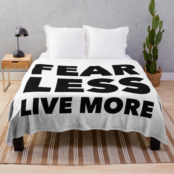 Item preview, Fear Less, Live More - Motivational Life Motto for Bold Living designed and sold by Soaring Eagle.