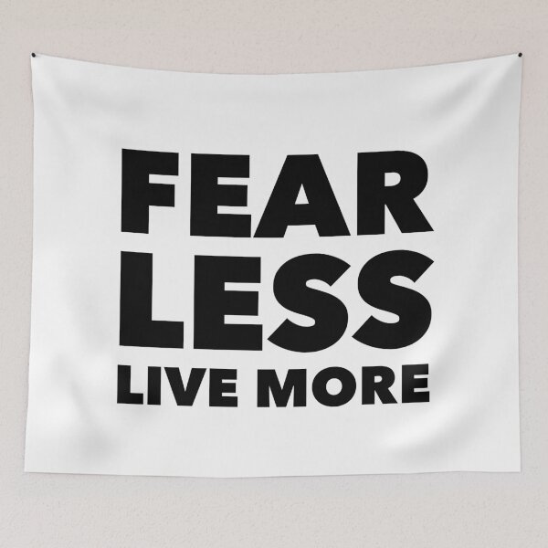 Item preview, Fear Less, Live More - Motivational Life Motto for Bold Living designed and sold by Soaring Eagle.